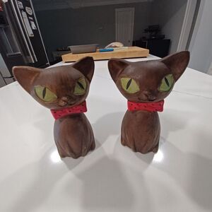 siamese cat ceramic salt n pepper‎ shakers